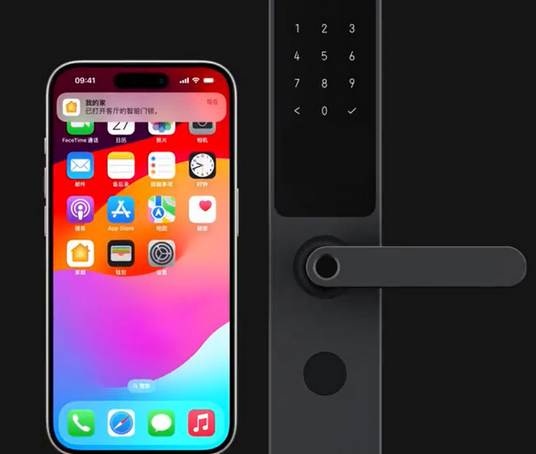 盐津iPhone维修站分享在iPhone上使用家庭钥匙开启智能门锁 