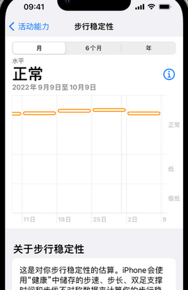 盐津iPhone手机维修如何在iPhone开启'步行稳定性通知'