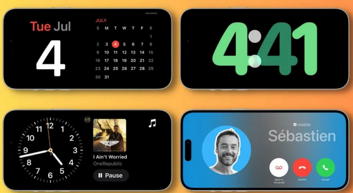 盐津苹果手机维修分享iOS17横屏充电待机显示有什么好处 