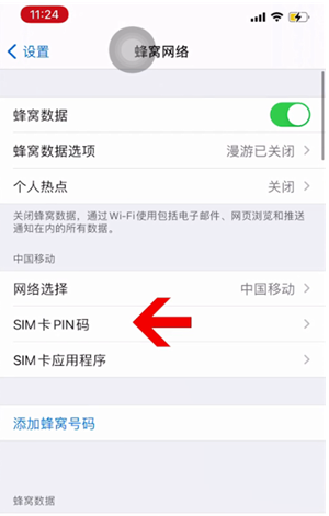 盐津苹果14维修网分享如何给iPhone14的SIM卡设置密码 