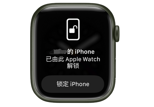 盐津苹果手机维修分享用 AppleWatch 解锁配备面容 ID 的 iPhone方法 